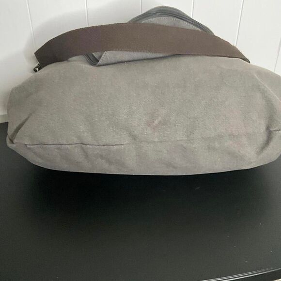 Vintage Classic Fashion Women's Gray Leather Strap Hobo Shoulder Bag Purse - Picture 12 of 16